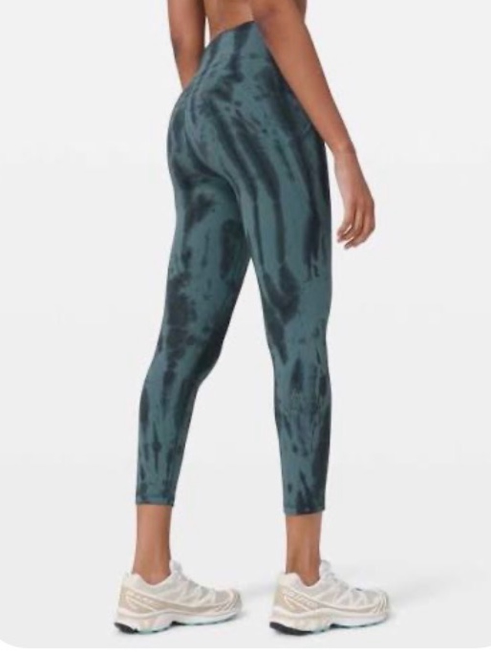 Lululemon invigorate high rise Teal Tie-Dye Leggings (size 2)